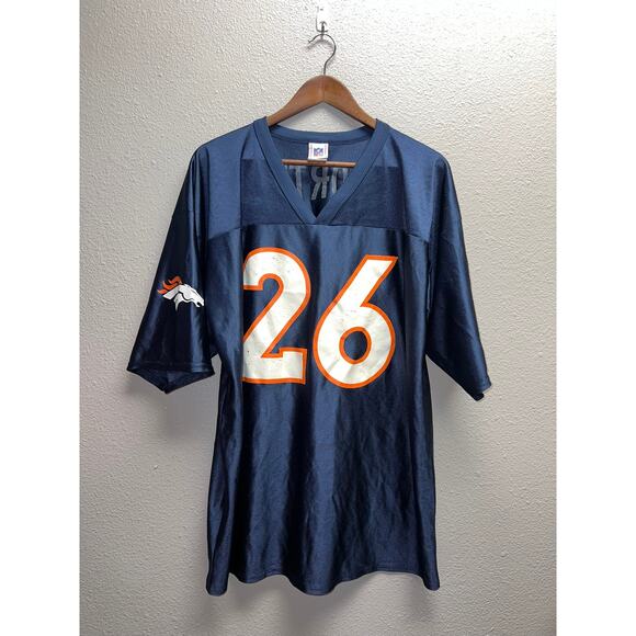 Denver Broncos Clinton Portis Jersey #26 Blue Orange NFL Tag Football XL - Picture 1 of 9